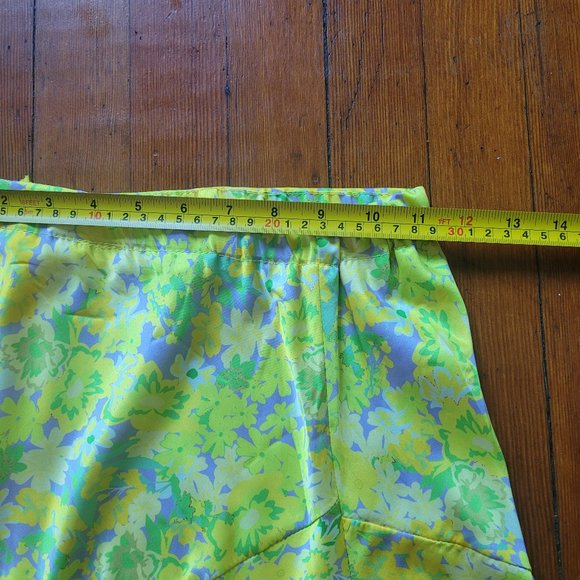 Strangers & Lovers Yellow Satin Floral Skirt - Picture 6 of 8